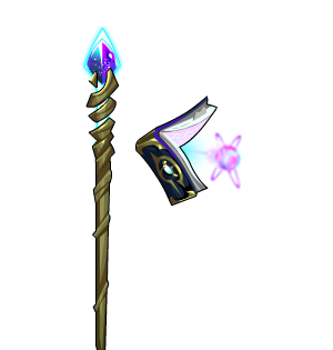 Galactic Genesis Staff and Tome