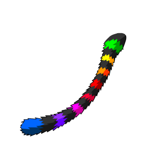 Rainbow Noir Wild Style Tail