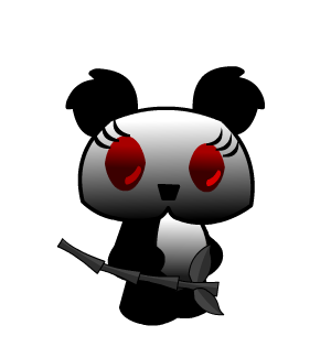 Shadow Dark Panda Kawaii