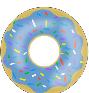 Blue Donut Floaty