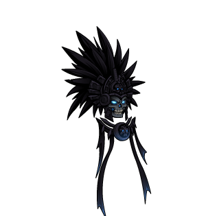 Black Sun Penacho Skull