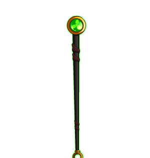 Ornate Emerald Cane