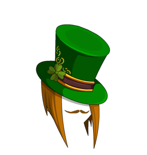 Ornate Emerald Tophat + Stache