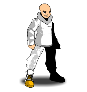 White Hael Men's Hoodie male