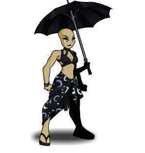 Lunar Gothic Beachwear and Umbrella male