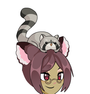 Fluffy Raccon Friend Visage