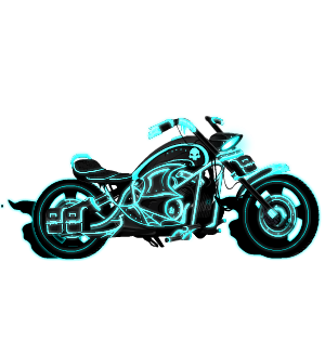 Parked Cyber DeathRider Bike