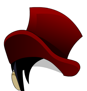 Aurelio Voltaire's Ruby Velvet TopHat