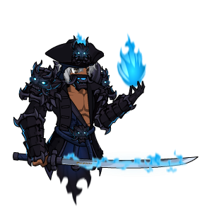 Azure Inferno Guardian Cape