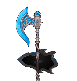 Shielded Cobalt Beast Hand Axe