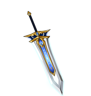 Royal Winter Paladin Back Claymore