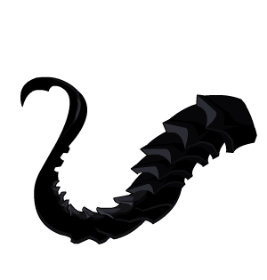 Obsidian WyvernLord Tail