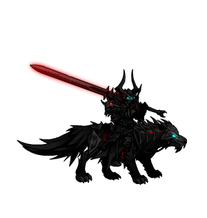 Eldritch Dark Wolf Rider Pet