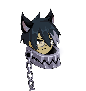 Gothic Neko Glasses Collar Morph