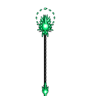 Evergreen Crystal Staff 16