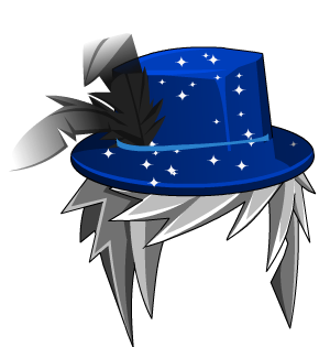 Sapphire Party Hat + Hair
