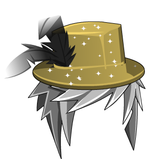 Gold Party Hat + Hair