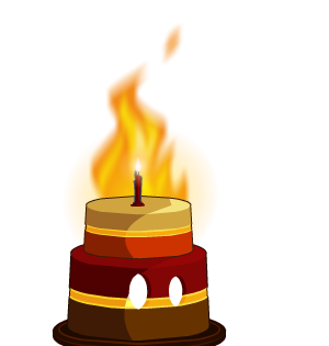 Fiery Cake Helm