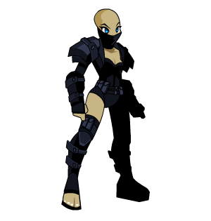 Black Rogue Armor male