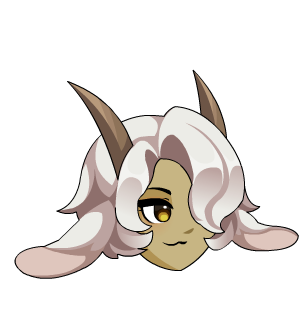 Horned Charming Sheep Visage