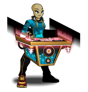 Synthwave DJ male