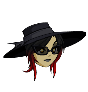 Dyed Gothic Locks + Hat Visage