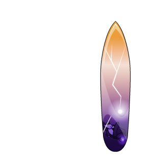 Enchanted Chibi Mage Surfboard