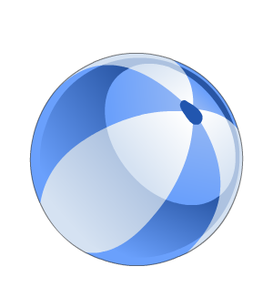 Blue Beach Ball