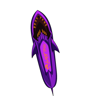 Enchanted Sharkfin Surfboard