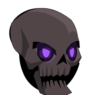 Dark Undead Necropirate Skull