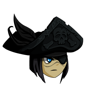 Dark Necropirate Eyepatch Hat