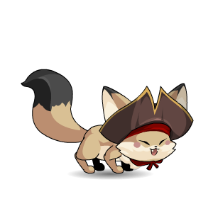 Fluffy Pirate Fox 