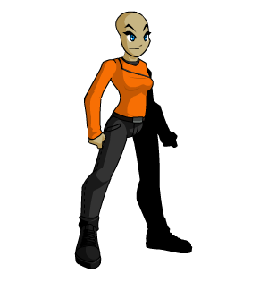 Orange Space Crew Shirt male