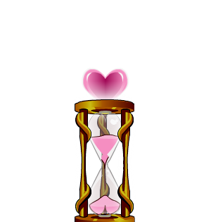 Gilded Hourglass of Love