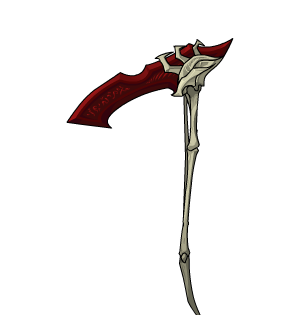 Crimson BoneLord Scythe