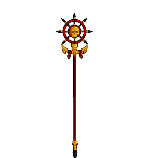 Pirate Mage Skull Staff