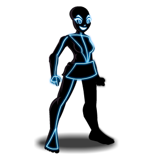 Blue Neon Shadow male