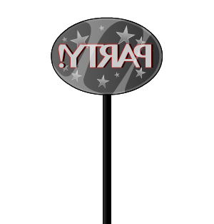 SilverPartySign